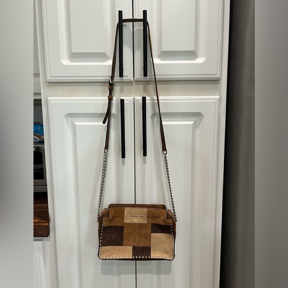 Michael Kors Handbags - Michael Kors Suede Patchwork Crossbody Purse